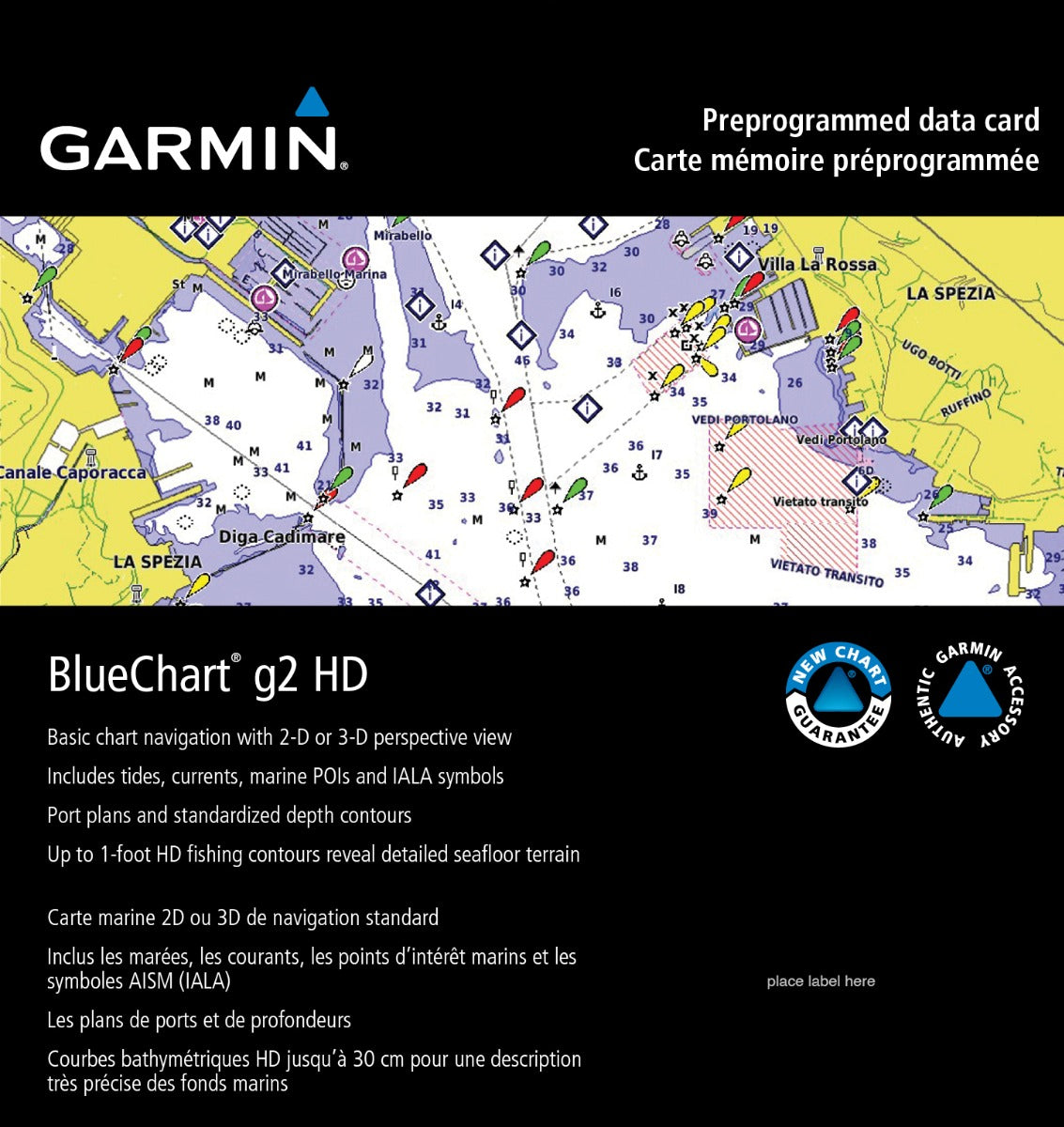 Cartas costeras de Garmin Taiwán BlueChart g3 | HXAE003R | microSD/SD