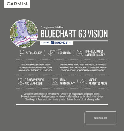 Cartas de Garmin para Gran Bretaña y el estuario del Támesis BlueChart g3 Vision | VEU461S | microSD/SD