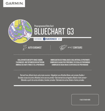 Cartas de la costa sur de Nueva Zelanda de Garmin BlueChart g3 | HXPC417S | microSD/SD 