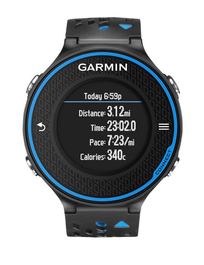 Garmin Forerunner 620, reloj inteligente con GPS para corredores, color negro y azul (reacondicionado certificado por Garmin)