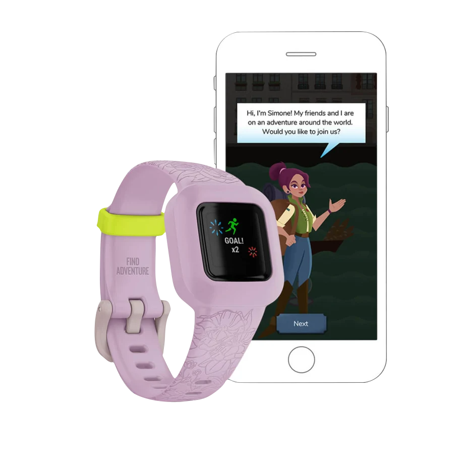 Garmin Vivofit jr 3 Lilac Floral Reacondicionado 