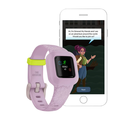 Garmin Vivofit jr 3 Lilac Floral Reacondicionado 