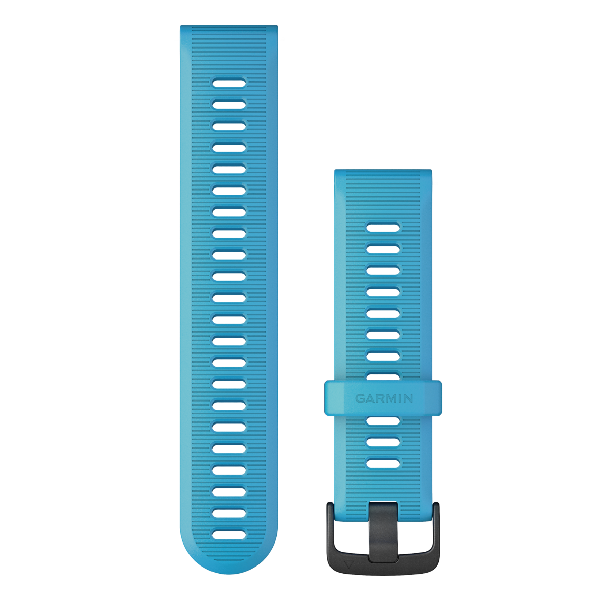 Correas para reloj Garmin Forerunner (22 mm) en color azul con herrajes en tono pizarra