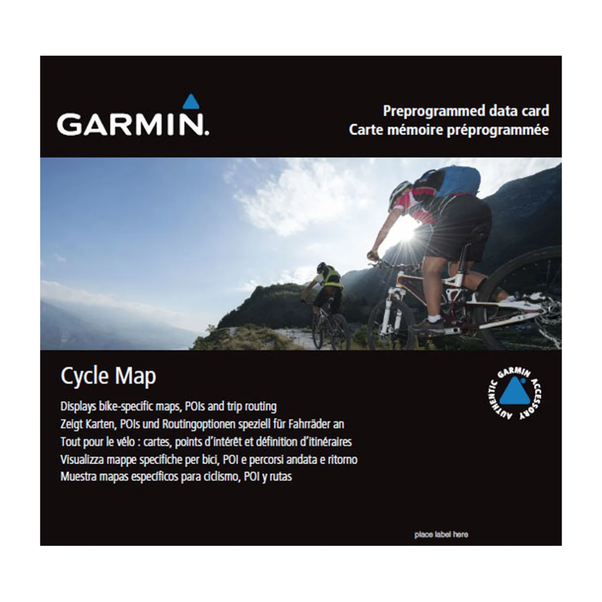 Tarjeta microSD/SD Garmin Cycle Map Europe (010-12347-01)