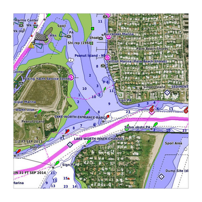 Garmin Noruega, listas de cartas de Sognefjorden BlueChart g3 Vision | VEU051R | microSD/SD