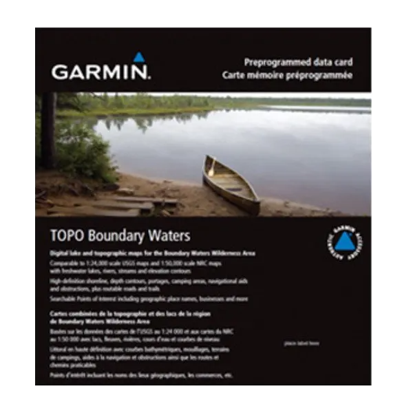 Tarjeta microSD/SD Garmin Boundary Waters (010-C1060-00)