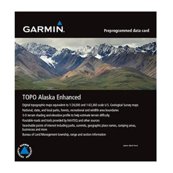 Garmin TOPO Alaska Enhanced microSD/SD card