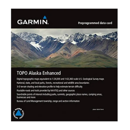 Tarjeta microSD/SD mejorada Garmin TOPO Alaska