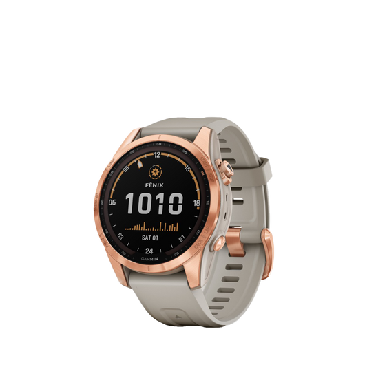 Garmin fenix 7S Solar - Rose Gold with Light Sand Band (010-02539-10)