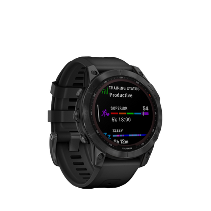 Garmin fenix 7S Solar - Slate Gray with Black Band (010-02539-12)