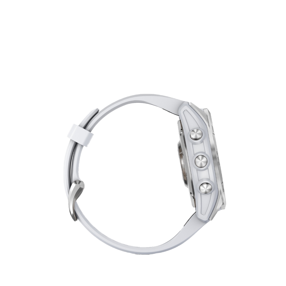 Garmin fenix 7S - Plata con correa de color blanco (010-02539-02)