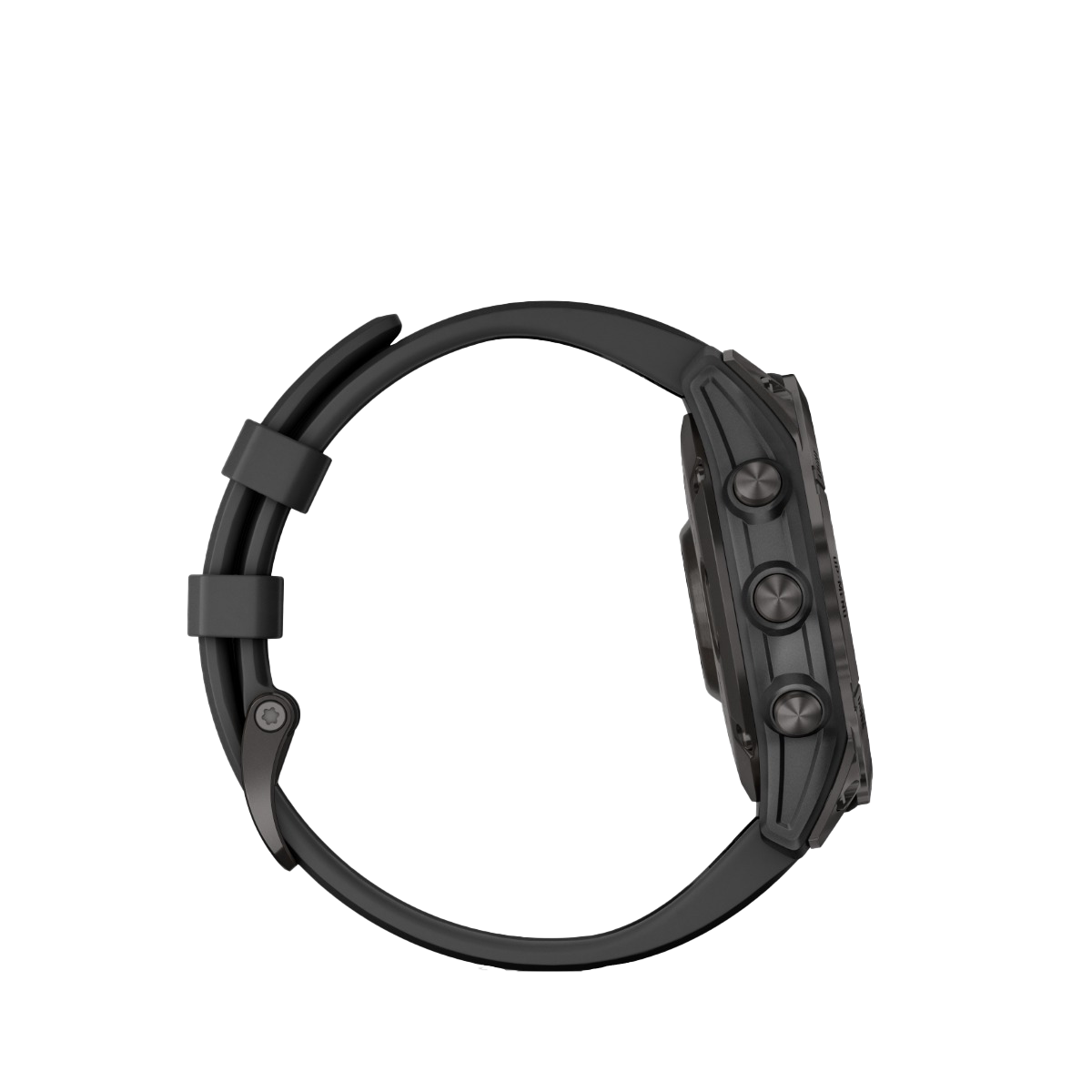 Garmin fenix 7S Sapphire Solar - Carbon Gray DLC Titanium with Black Band (010-02539-24)