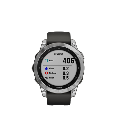 Garmin fenix 7 - Plata con correa de grafito (010-02540-00)