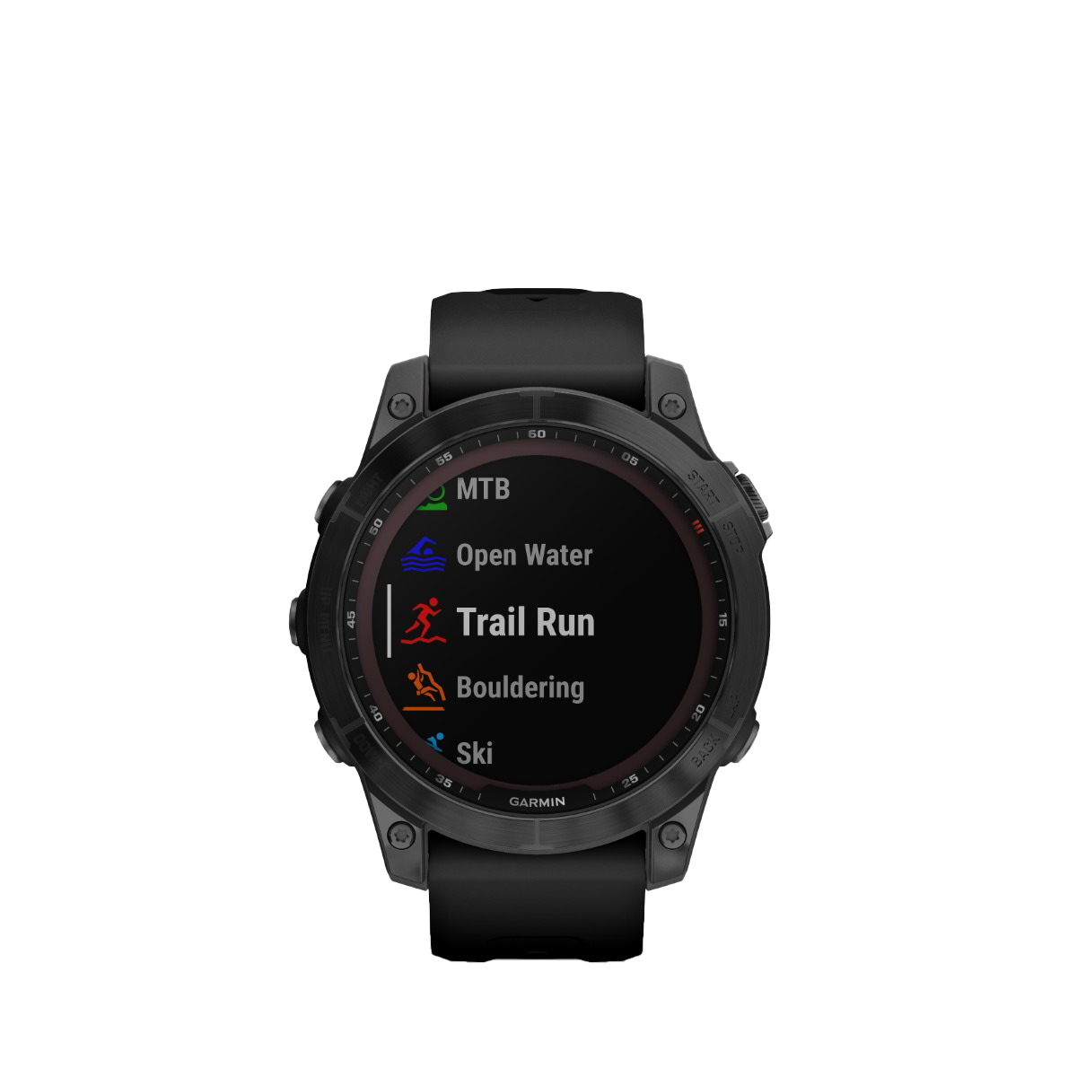 Garmin Fenix 7 Sapphire Solar, Black Titanium with Black Band (Garmin Certified Refurbished)