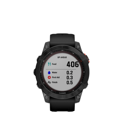 Garmin fenix 7S Solar - Slate Gray with Black Band (010-02539-12)