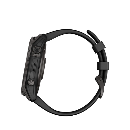 Garmin Fenix ​​7X Sapphire Solar - Titanio DLC gris carbono con correa negra (010-02541-10)