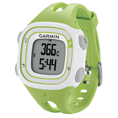 Garmin Forerunner 10, reloj inteligente con GPS para corredores, color blanco y verde (reacondicionado certificado por Garmin)