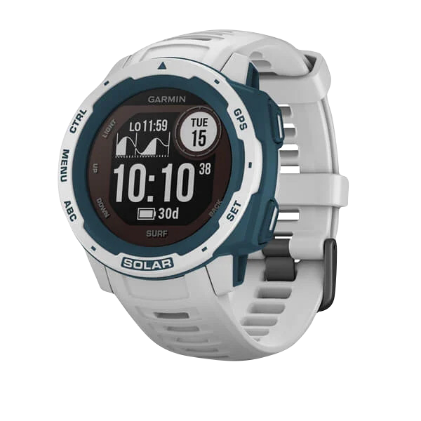 Garmin Instinct Solar Surf, Pipeline, reloj inteligente resistente con GPS (reacondicionado certificado por Garmin)