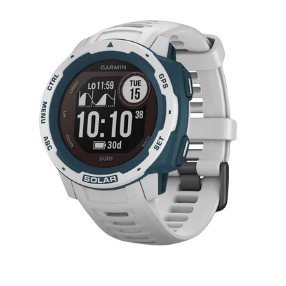 Garmin Instinct Solar Surf, Pipeline, reloj inteligente resistente con GPS (reacondicionado certificado por Garmin)