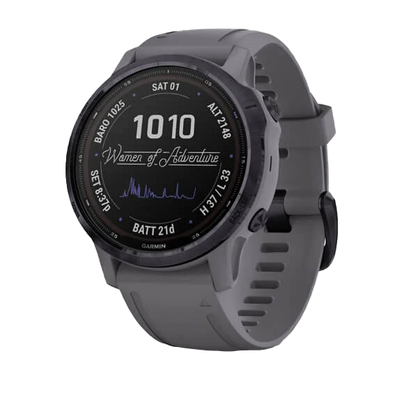 Garmin Fenix ​​6S Pro Solar - Acero amatista con correa gris pizarra (010-02409-14)