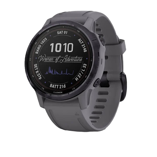 Garmin Fenix ​​6S Pro Solar - Acero amatista con correa gris pizarra (010-02409-14)