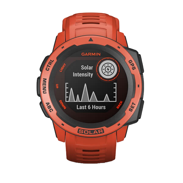 Garmin Instinct Solar, Flame Red Graphite (010-02293-21)