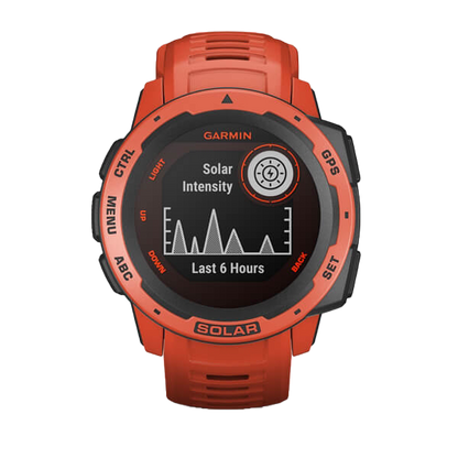 Garmin Instinct Solar, Flame Red Graphite (010-02293-21)