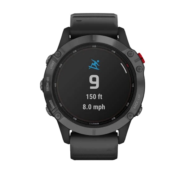 Garmin Fenix ​​6 Pro Solar - Gris pizarra con correa negra (010-02410-14)