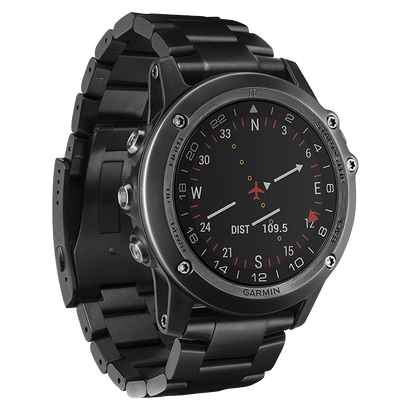 Reloj inteligente Garmin D2 Bravo Titanium, negro, con GPS para pilotos (reacondicionado certificado por Garmin)