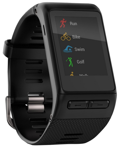 Reloj inteligente Garmin Vivoactive HR, color negro y con GPS (reacondicionado certificado por Garmin)