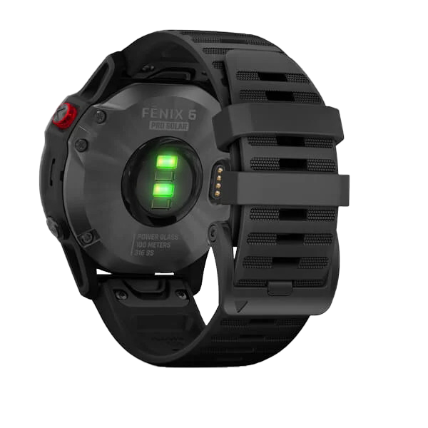 Garmin Fenix ​​6 Pro Solar - Gris pizarra con correa negra (010-02410-14)