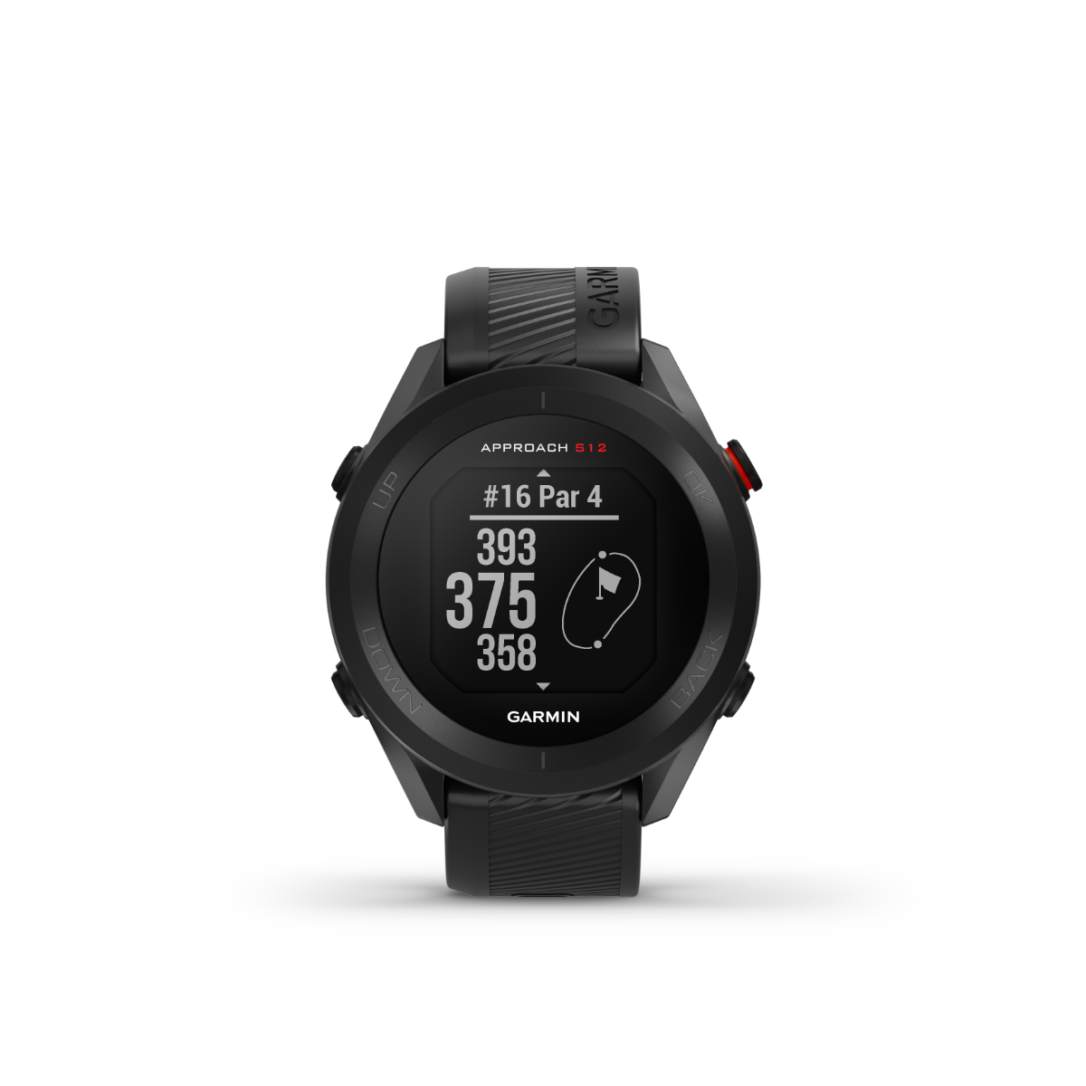 Garmin Approach S12, Black, Golf GPS Smartwatch & Rangefinder (010-02472-00)