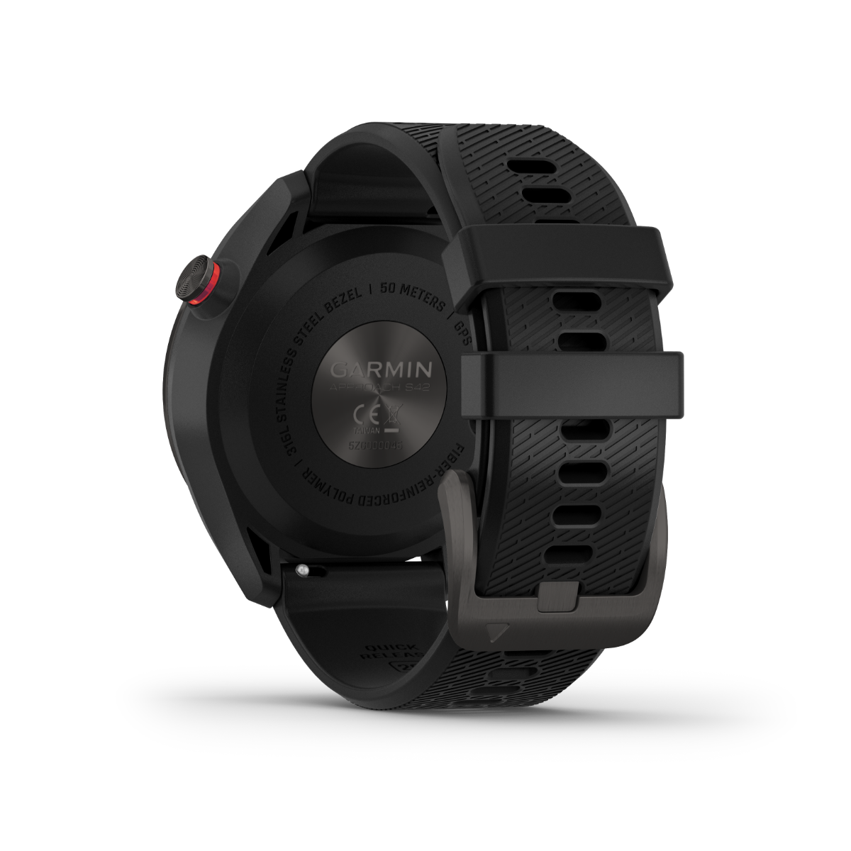 Garmin Approach S42, reloj inteligente con GPS para golf y telémetro, color bronce con correa negra (010-02572-10)