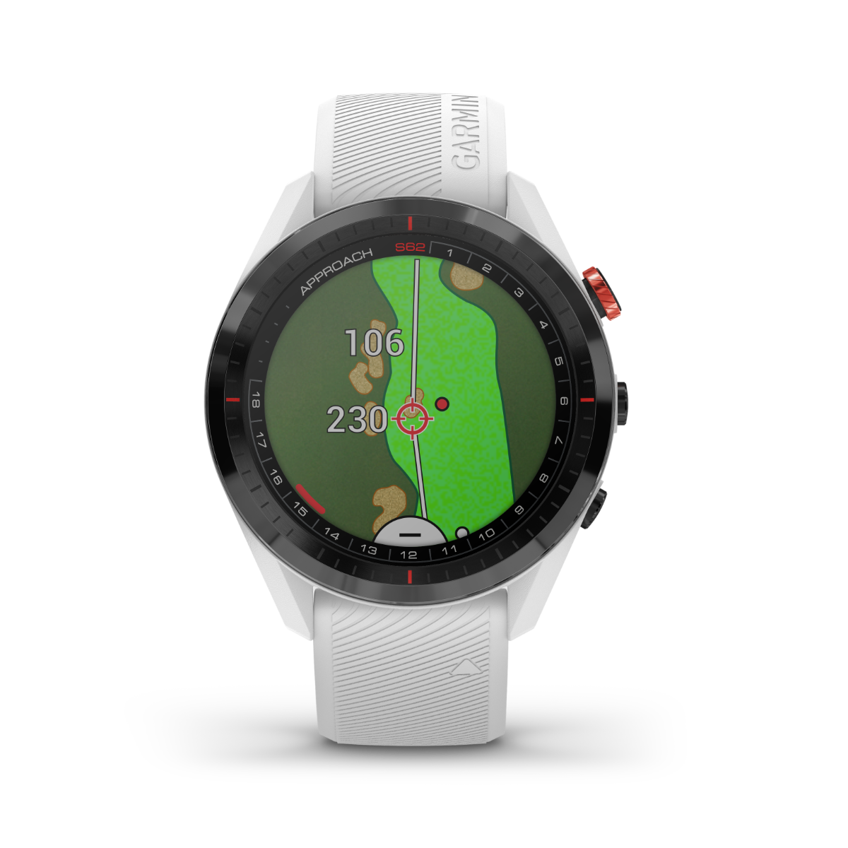 Garmin Approach S62, White, Golf GPS Smartwatch & Rangefinder (010-02200-01)