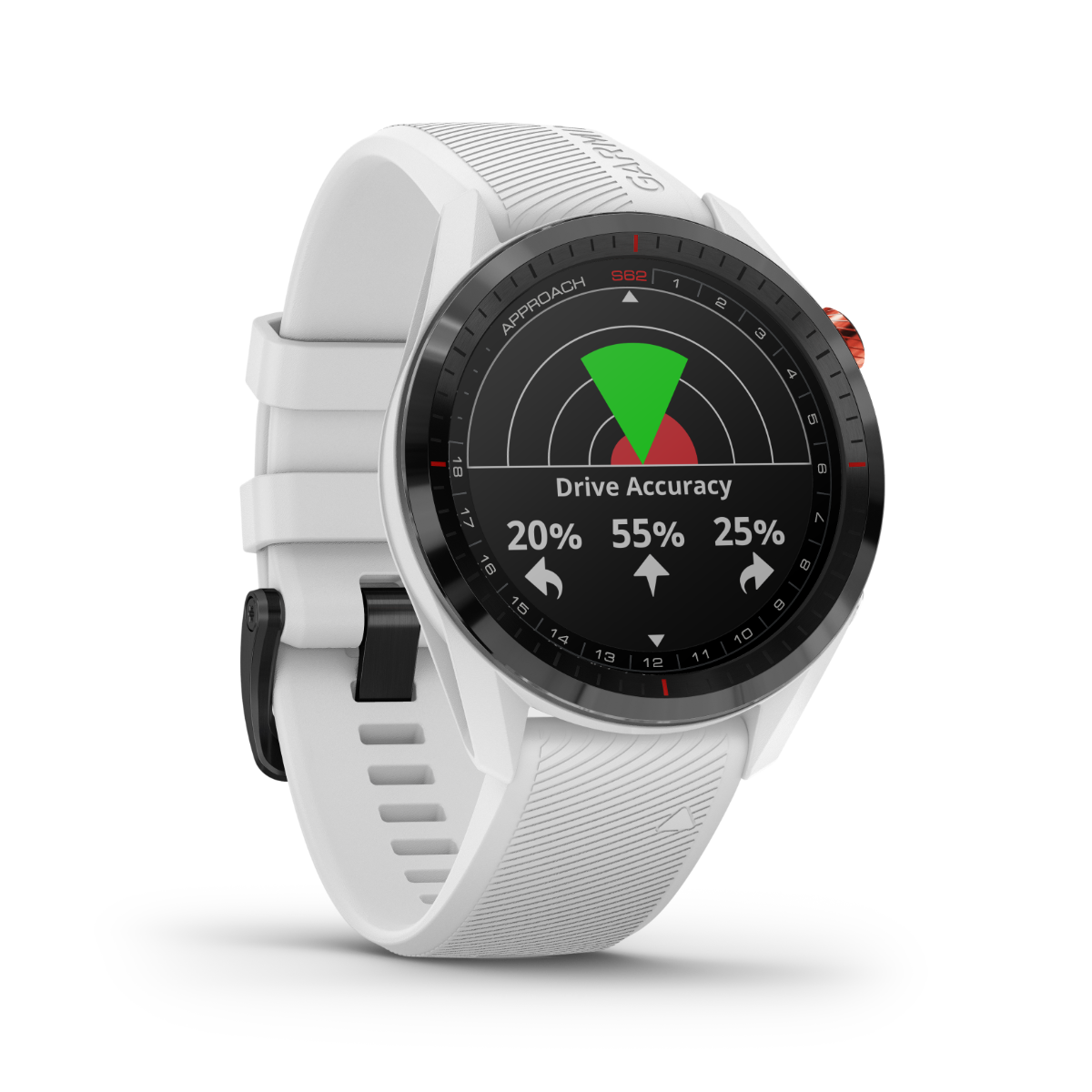 Garmin Approach S62, White, Golf GPS Smartwatch & Rangefinder (010-02200-01)