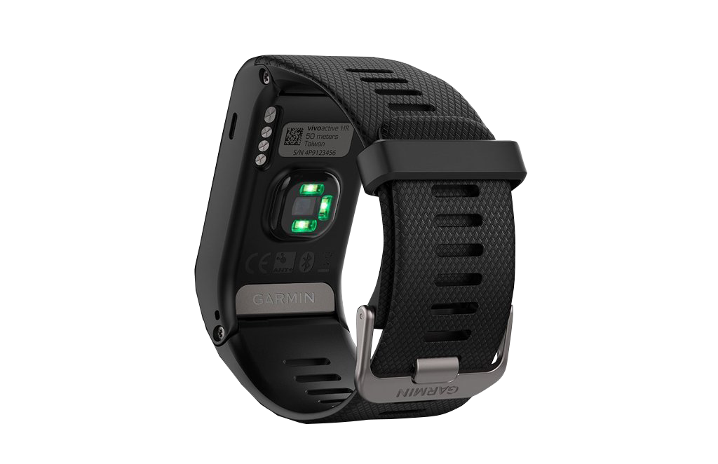 Reloj inteligente Garmin Vivoactive HR, color negro y con GPS (reacondicionado certificado por Garmin)