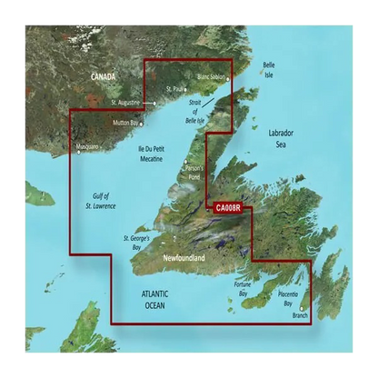 Garmin Canada, Newfoundland West Coastal Charts BlueChart g3 Vision | VCA008R | microSD/SD (010-C0694-00)