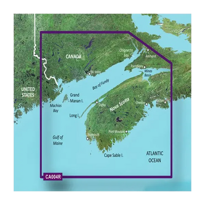 Garmin Canada, Bay of Fundy Charts BlueChart g3 Vision | VCA004R | microSD/SD (010-C0690-00)