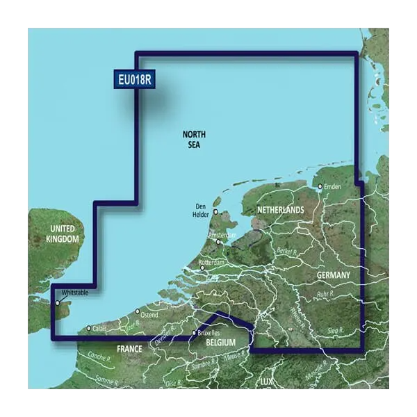 Cartas Garmin Benelux BlueChart g3 Vision | VEU018R | microSD/SD (010-C0775-00)