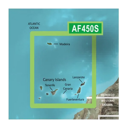 Cartas Garmin Madeira y Canarias BlueChart g3 Vision | VAF450S | microSD/SD