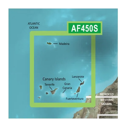 Cartas Garmin Madeira y Canarias BlueChart g3 Vision | VAF450S | microSD/SD