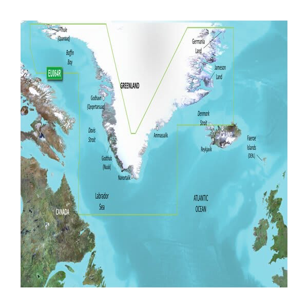 Cartas Garmin Groenlandia BlueChart g3 | HXEU064R | microSD/SD