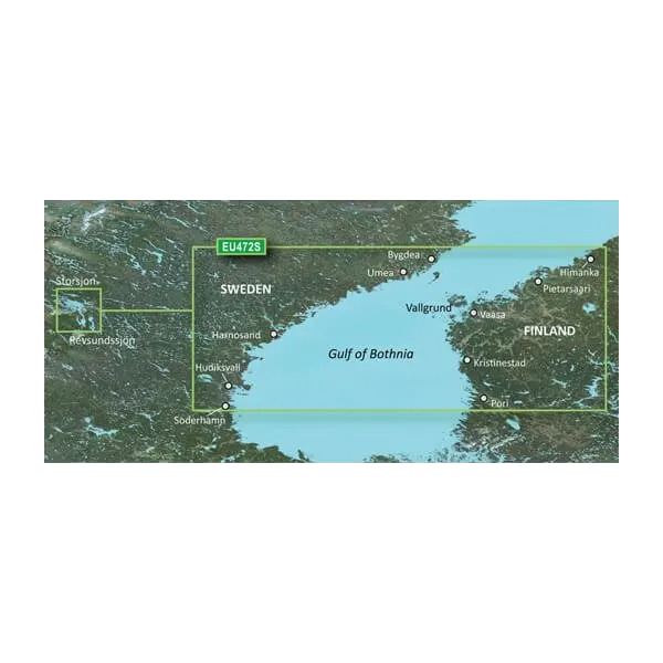 Garmin Gulf of Bothnia, Center Charts BlueChart g3 Vision | VEU472S | microSD/SD