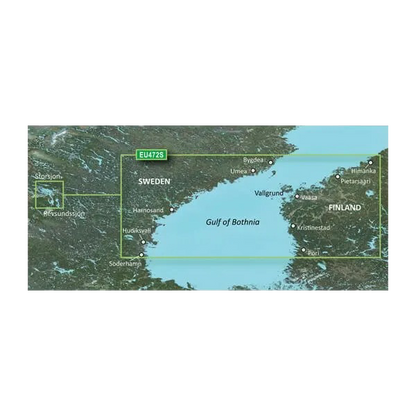 Garmin Gulf of Bothnia, Center Charts BlueChart g3 Vision | VEU472S | microSD/SD