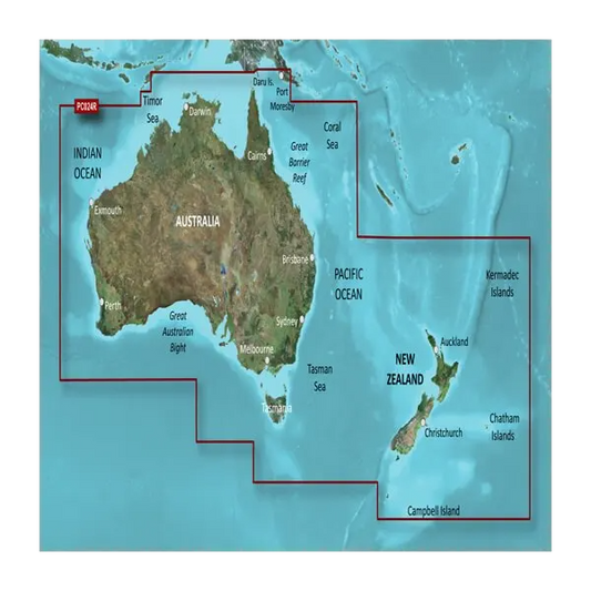 Garmin Australia and New Zealand Coastal Charts BlueChart g3 | HXPC024R | microSD/SD (010-C1020-20)