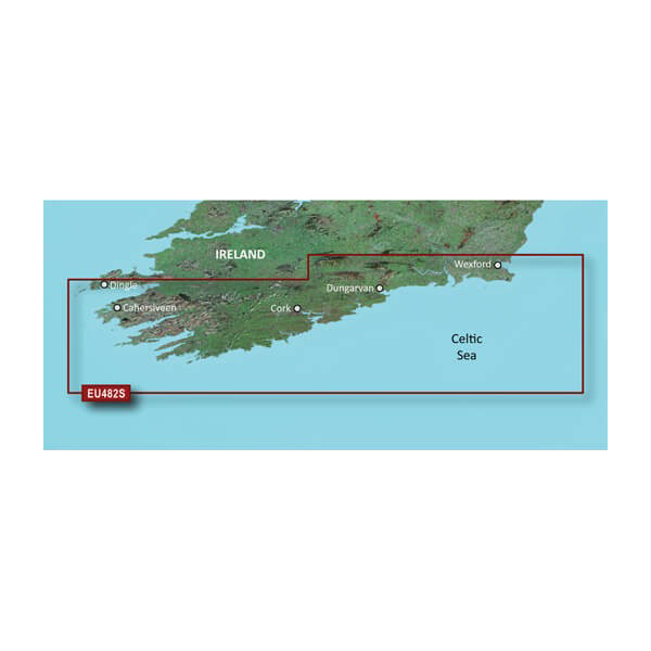 Garmin Great Britain, Wexford to Dingle Bay Charts BlueChart g3 Vision | VEU482S | microSD/SD