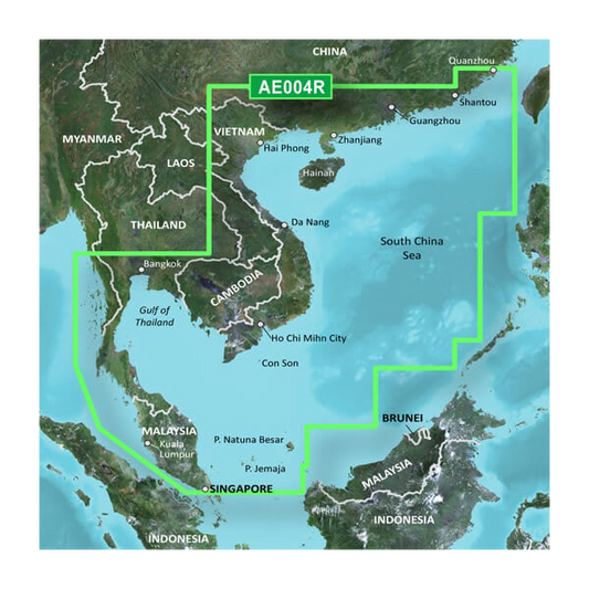 Garmin South China Sea Coastal Charts BlueChart g3 Vision | VAE004R | microSD/SD