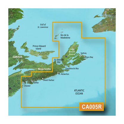 Garmin Canada, Halifax to Cape Breton Charts BlueChart g3 Vision | VCA005R | microSD/SD (010-C0691-00)