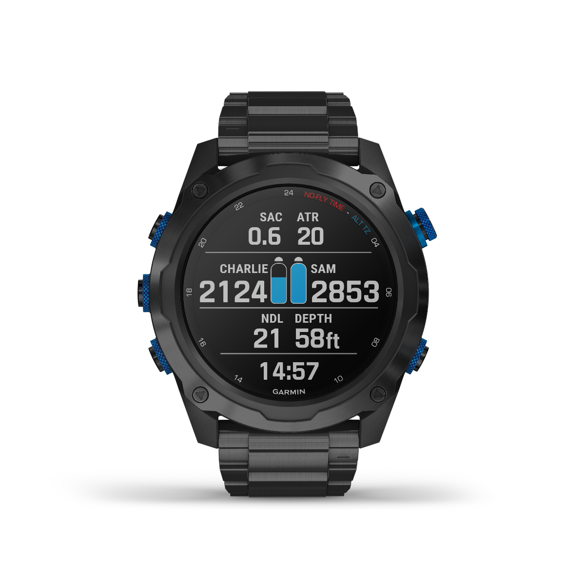Garmin Descent Mk2i, reloj inteligente náutico con correa negra y correa de titanio y color gris carbono DLC para buceadores (010-02132-01)