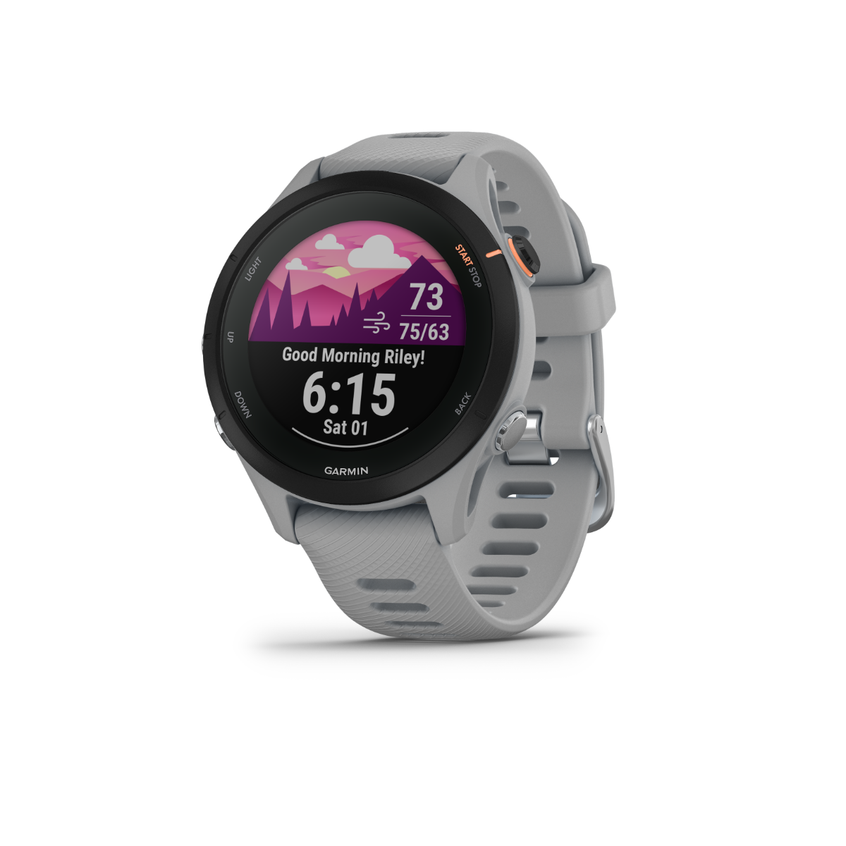 Garmin Forerunner 255S, Powder Gray, Premium Fitness GPS Smartwatch for Runners (010-02641-02)